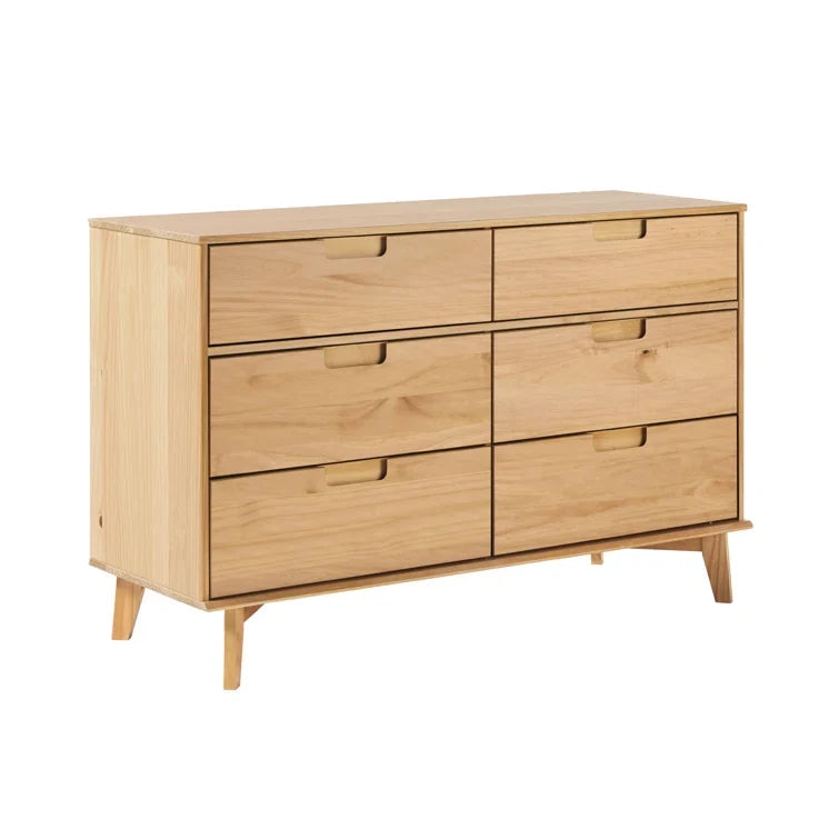 Yarber Groove 6 Drawer Double Dresser
