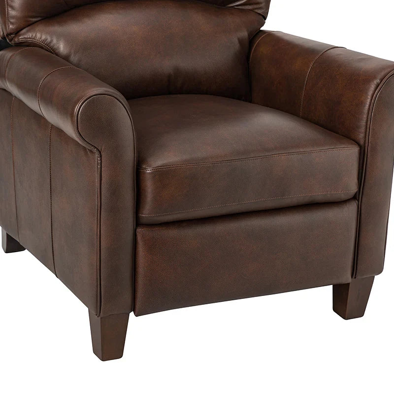 Eliana 33.07" Wide Genuine Leather Manual Recliner