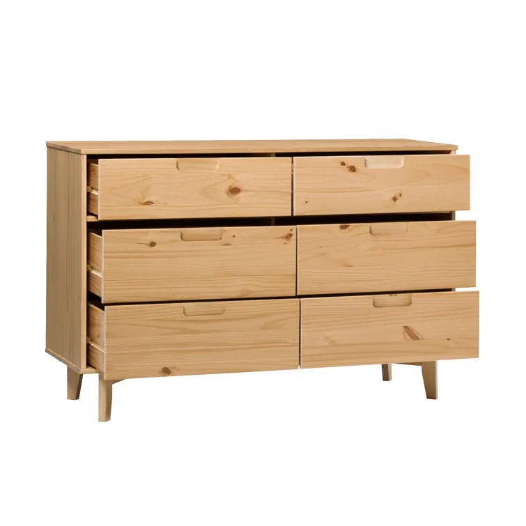 Yarber Groove 6 Drawer Double Dresser