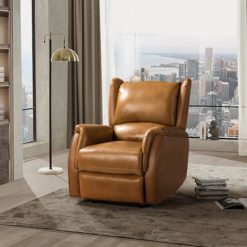 Flora Genuine Leather Power Recliner