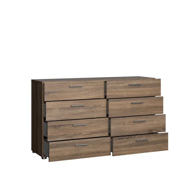 Jantz 8 Drawer 55.12" W Double Dresser