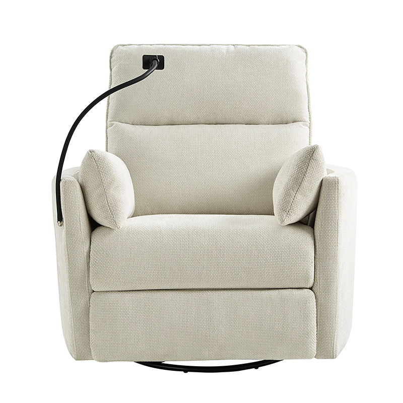 Arthur 38" Power Rocking Swivel Nursery Recliner with USB