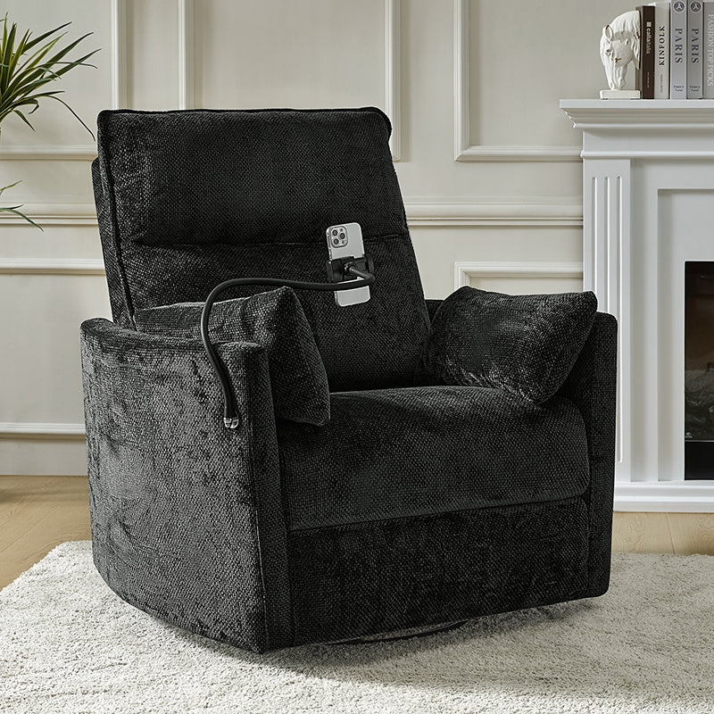 Arthur 38" Power Rocking Swivel Nursery Recliner with USB