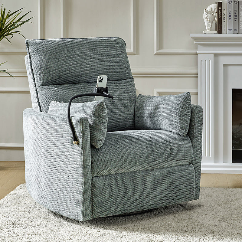 Arthur 38" Power Rocking Swivel Nursery Recliner with USB