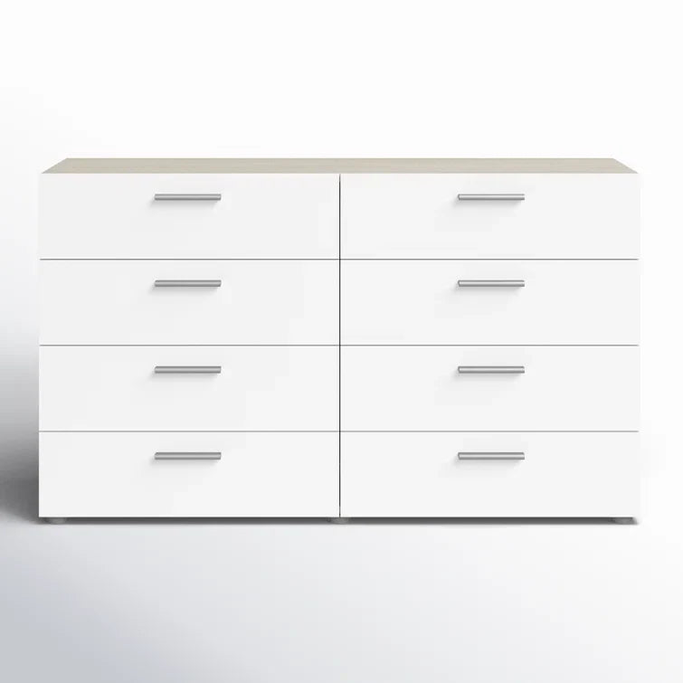Jantz 8 Drawer 55.12" W Double Dresser