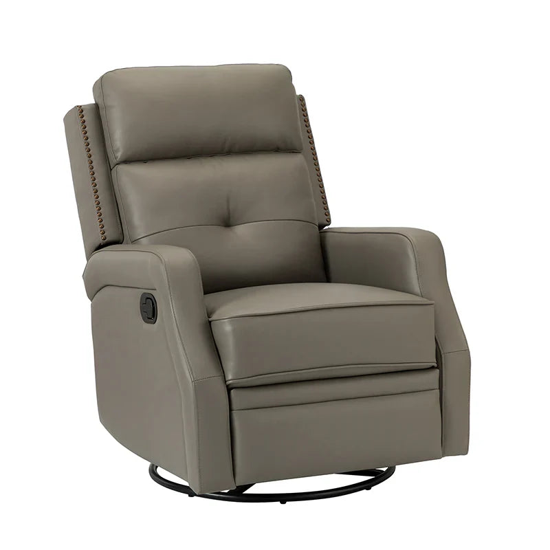 Benito 28.74" Wide Genuine Leather Swivel Rocker Recliner