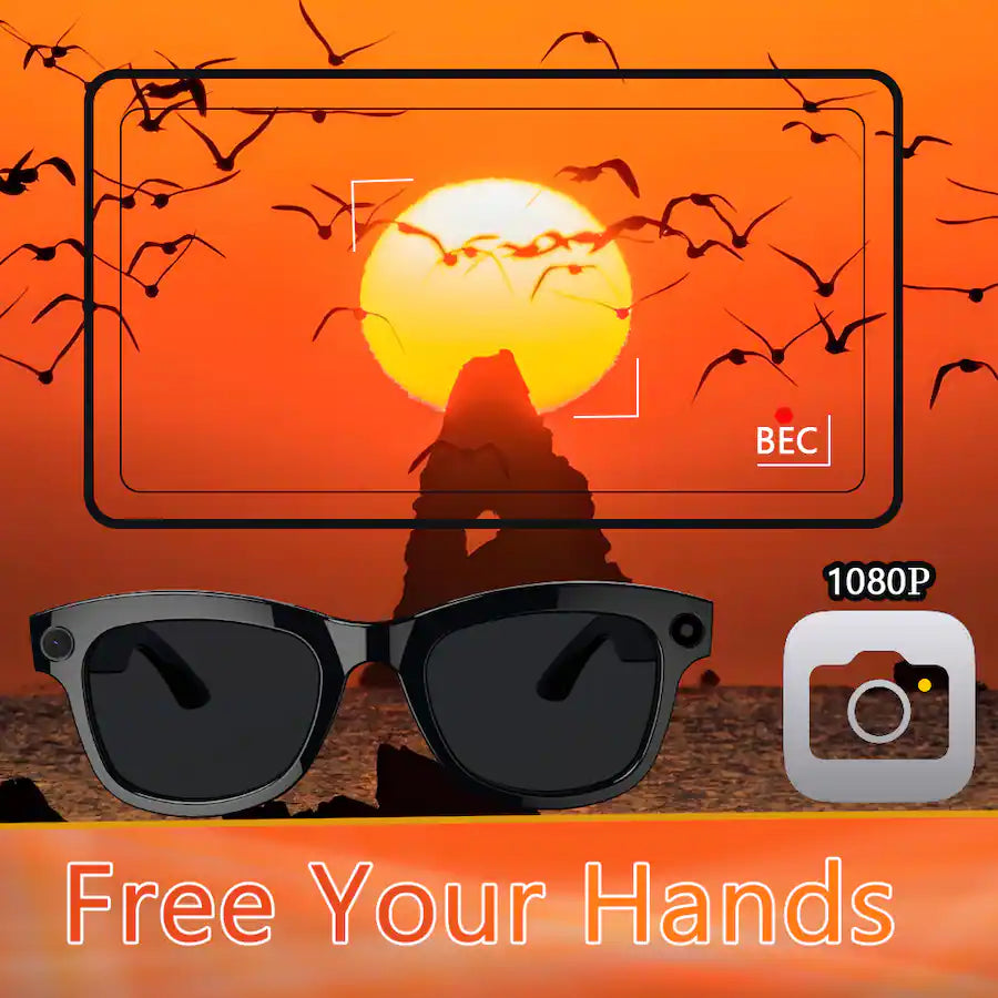 AI Vision Smart Glasses™— Display Smart, Camera, Music, Real-time Translation and AI Assistant