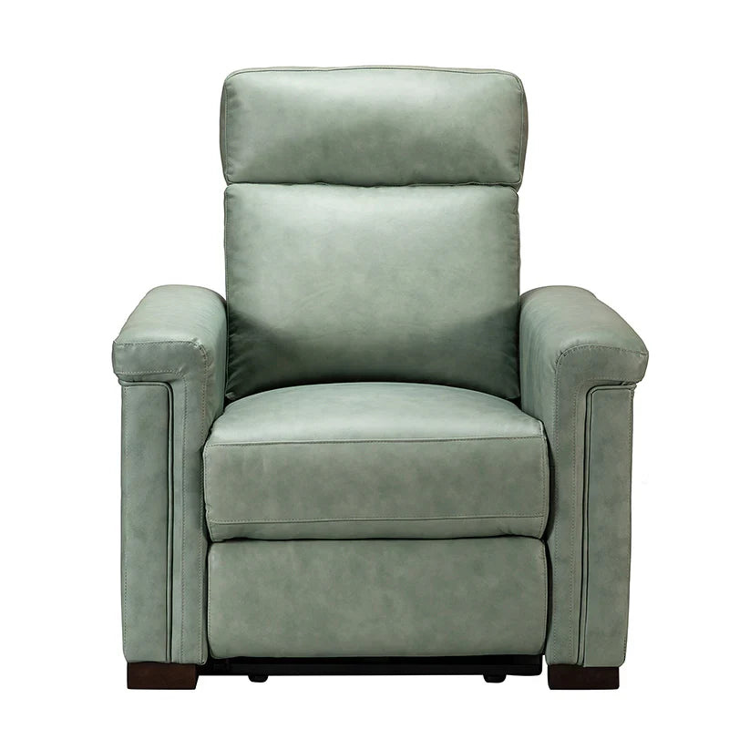 Lea 36.02" Wide Genuine Leather Power Recliner