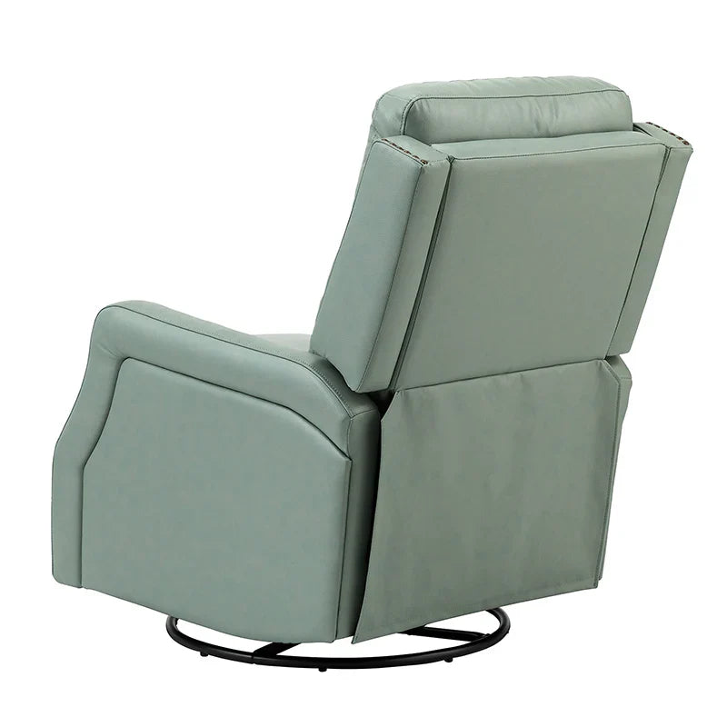 Benito 28.74" Wide Genuine Leather Swivel Rocker Recliner