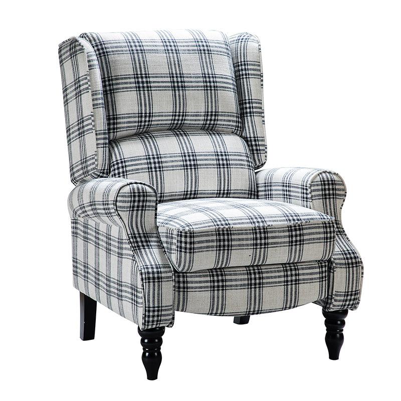 Erdeni Upholstered Manual Wingback Recliner Chair