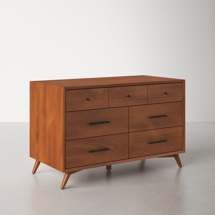 7 Drawer Williams 56'' W Solid Wood Dresser