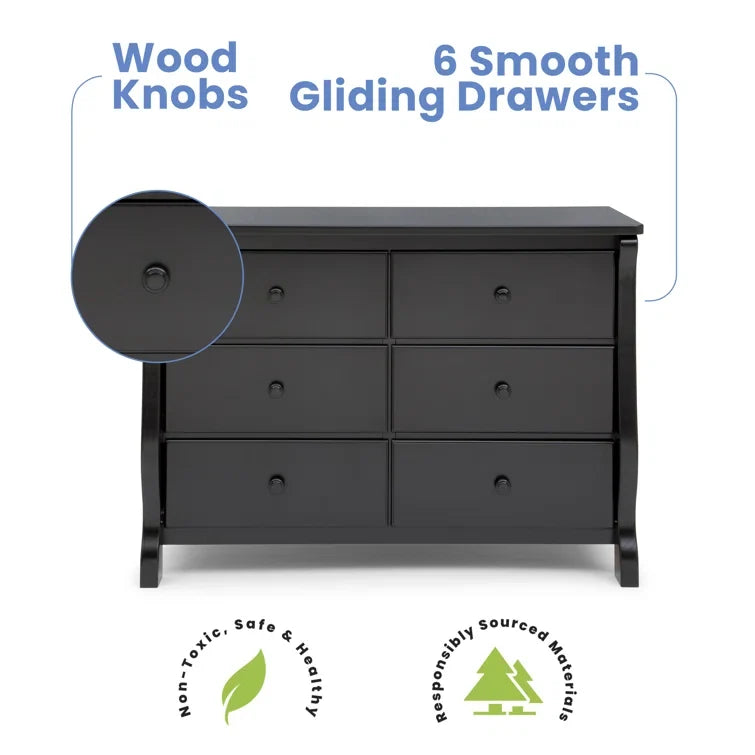 Universal Double Dresser -Made of Solid Woods
