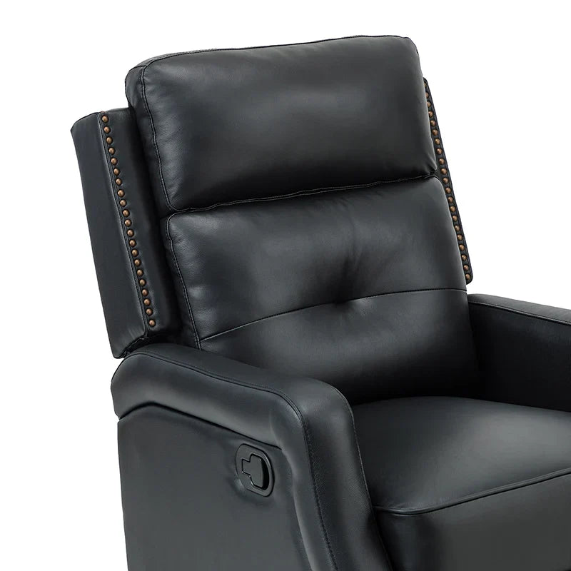 Benito 28.74" Wide Genuine Leather Swivel Rocker Recliner