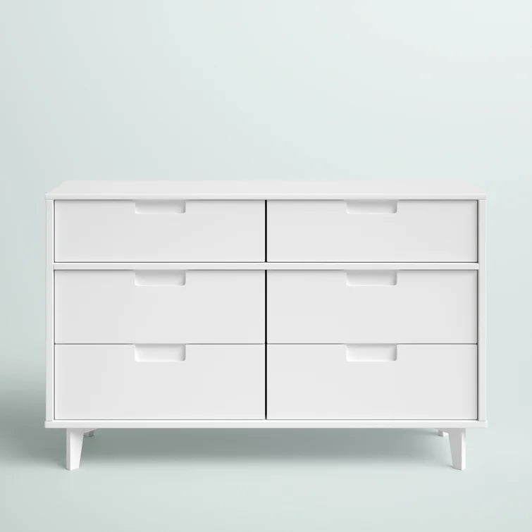 Yarber Groove 6 Drawer Double Dresser