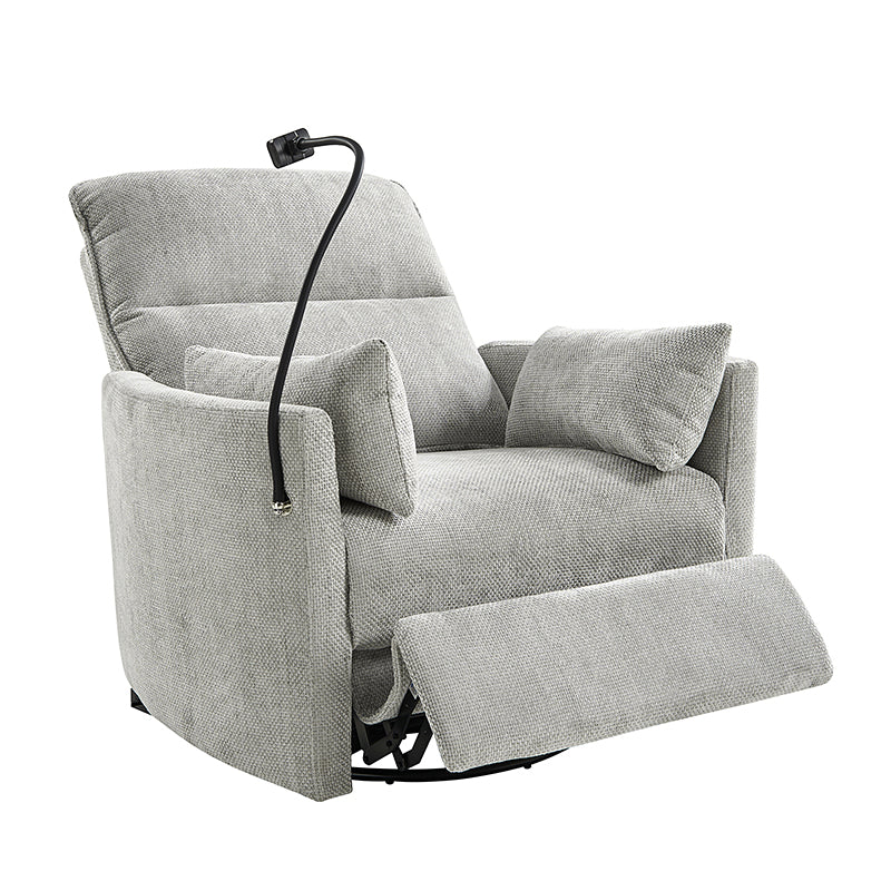 Arthur 38" Power Rocking Swivel Nursery Recliner with USB