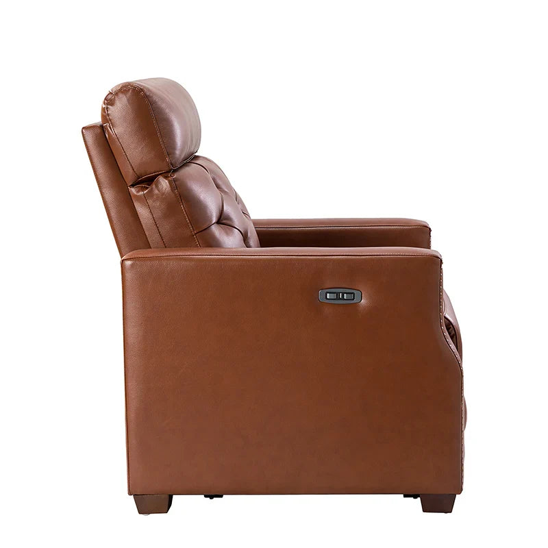 Carlota 31.5" Wide Genuine Leather Power Recliner