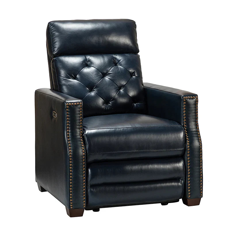 Carlota 31.5" Wide Genuine Leather Power Recliner