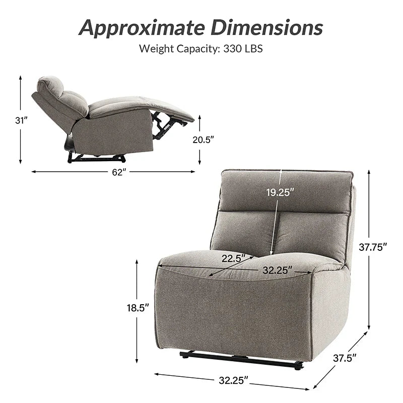 Justo 32" Wide Power Recliner