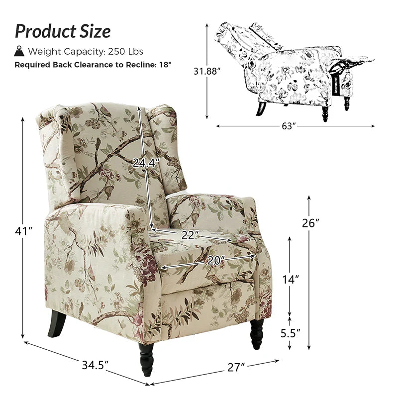 Lilith Upholstered Recliner