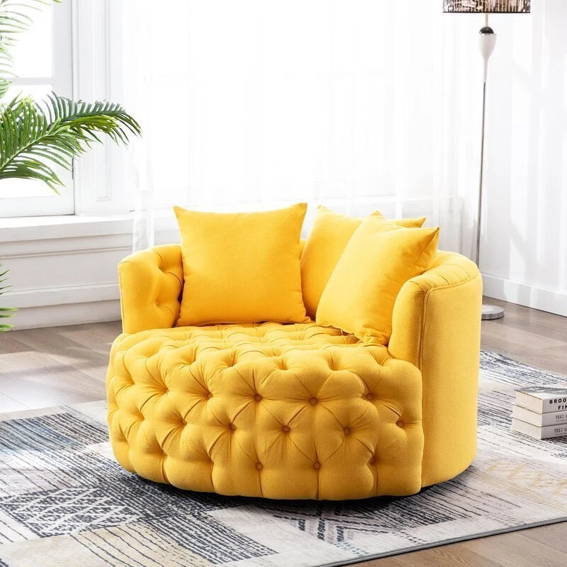 Damis 42.5'' Wide Tufted Oversized Accent Chair