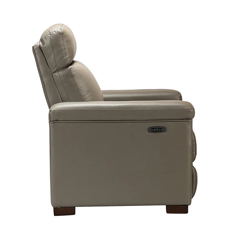 Lea 36.02" Wide Genuine Leather Power Recliner