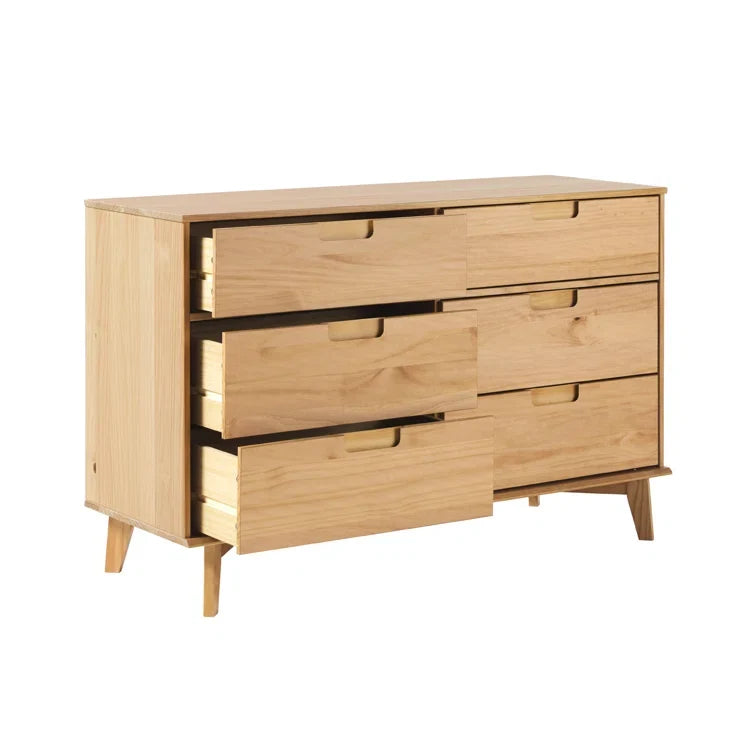 Yarber Groove 6 Drawer Double Dresser