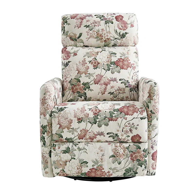 Jessie Mid-century Manual Swivel Recliner