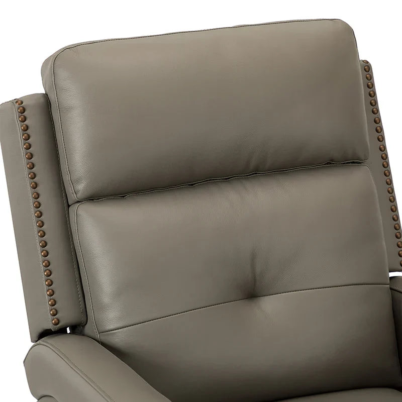 Benito 28.74" Wide Genuine Leather Swivel Rocker Recliner