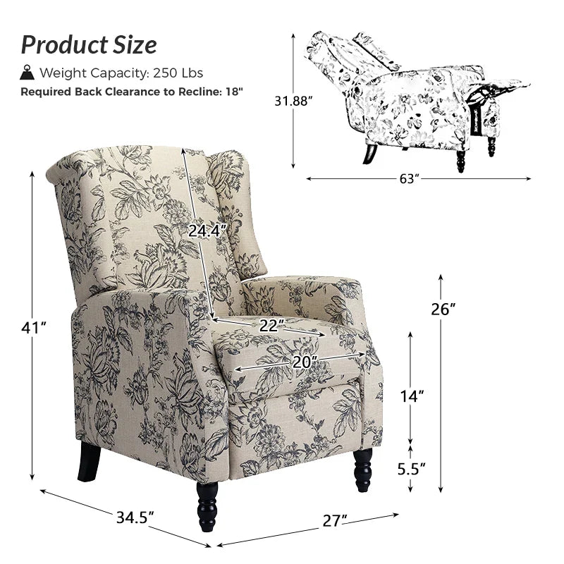 Lilith Upholstered Recliner