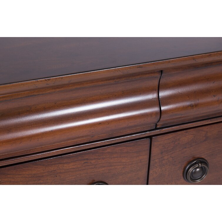 Deonte 8 Drawer 64'' W Double Dresser With Mirror