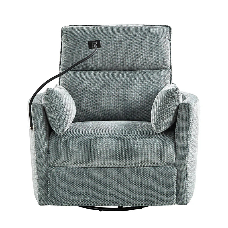 Arthur 38" Power Rocking Swivel Nursery Recliner with USB
