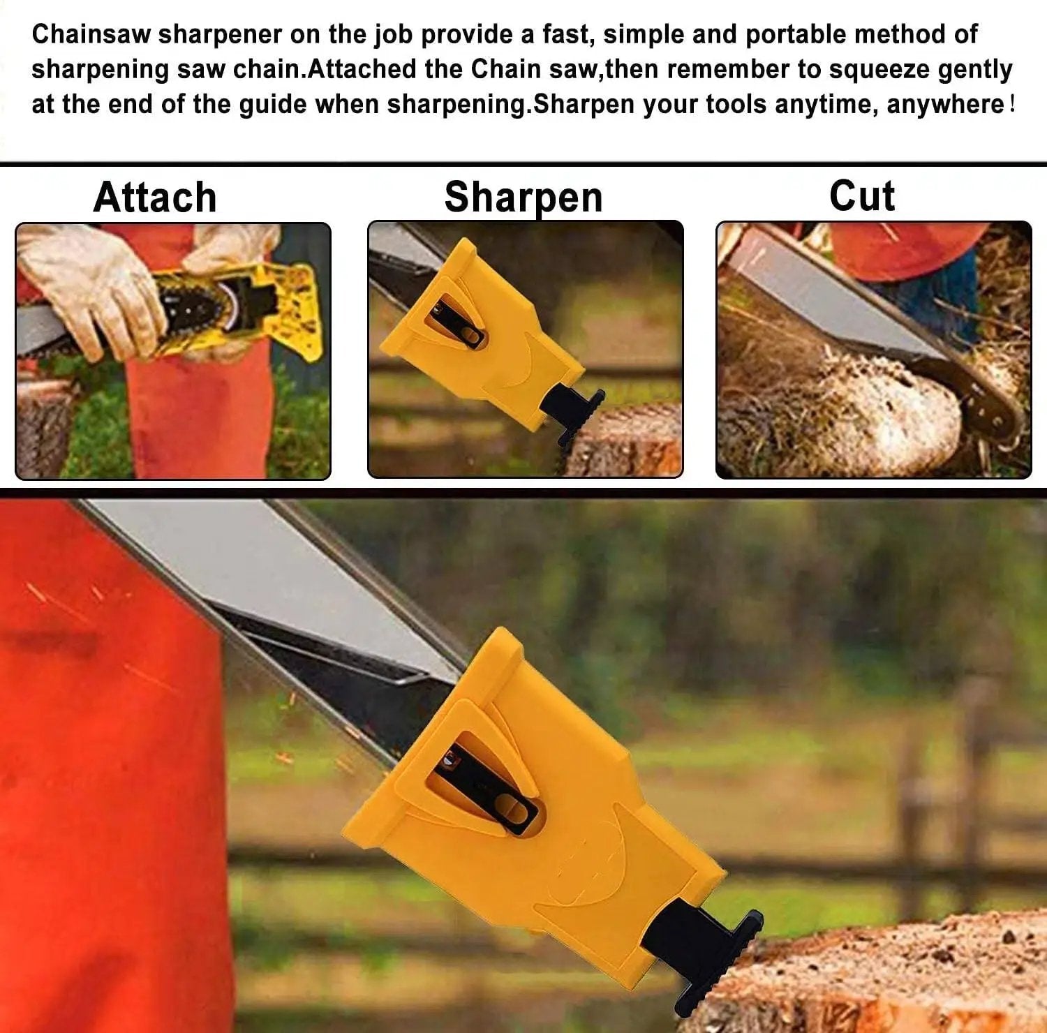 Portable Teeth Chainsaw Sharpener