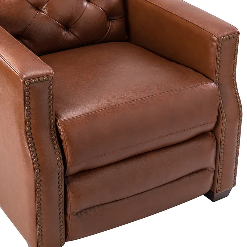 Carlota 31.5" Wide Genuine Leather Power Recliner