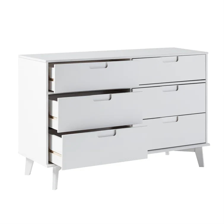 Yarber Groove 6 Drawer Double Dresser
