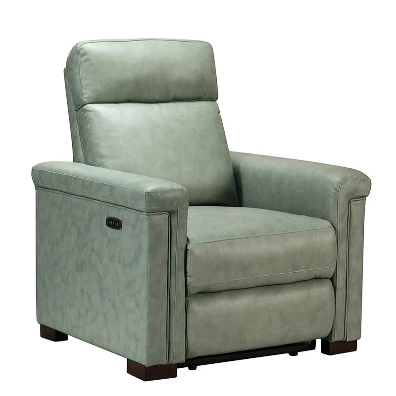 Lea 36.02" Wide Genuine Leather Power Recliner