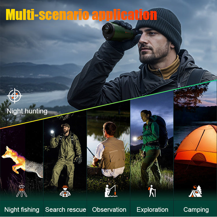 🌙 AI15 Thermal Imaging Monocular – 1920×1080 Resolution, 8000m Range, 10-Hour Battery