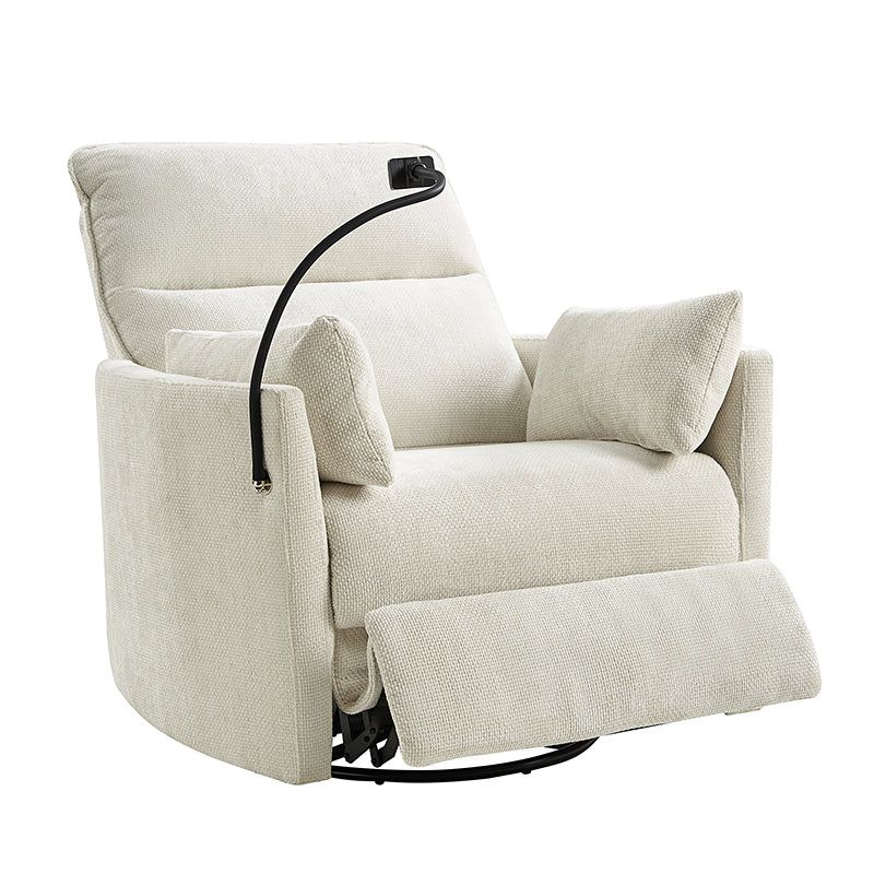 Arthur 38" Power Rocking Swivel Nursery Recliner with USB