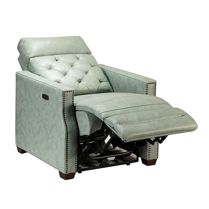 Carlota 31.5" Wide Genuine Leather Power Recliner