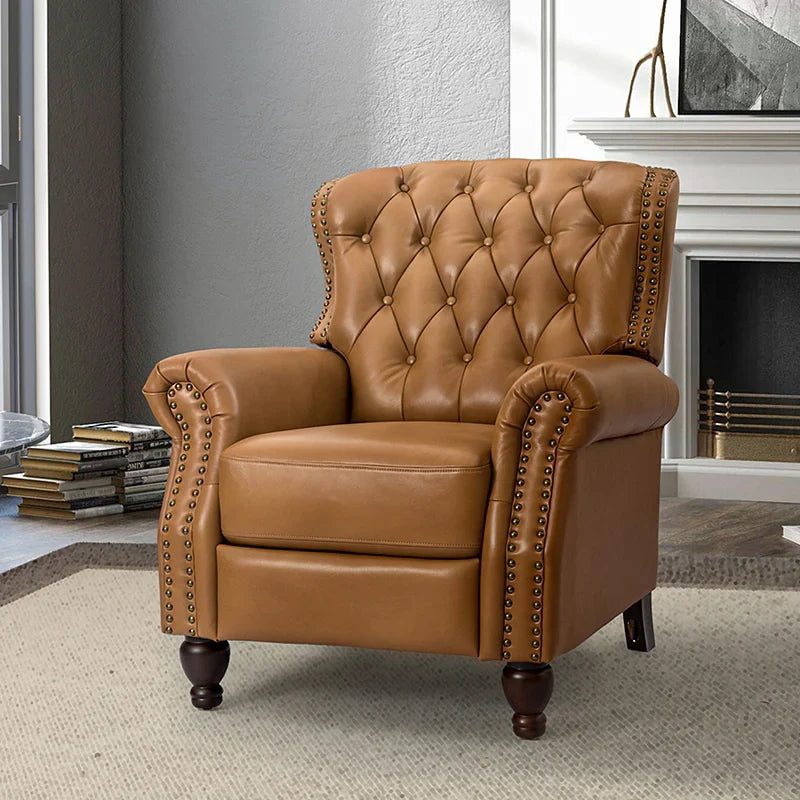 Gabrielle Genuine Leather Oversized Recliner