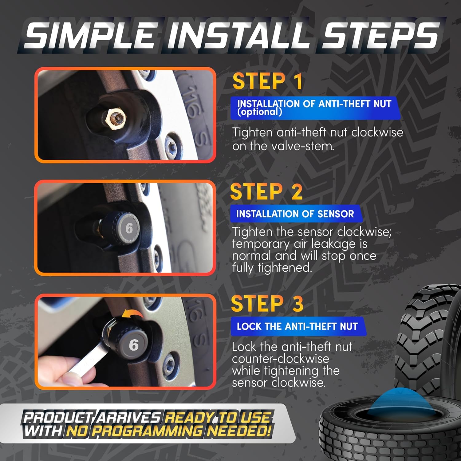 Tire Pressure Monitoring System – T12 External Sensors