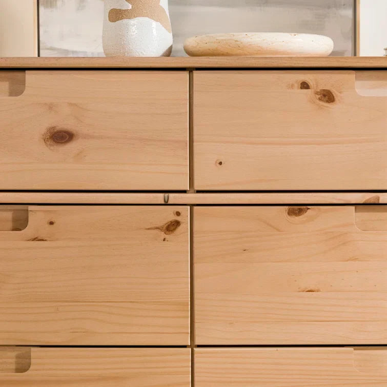 Yarber Groove 6 Drawer Double Dresser
