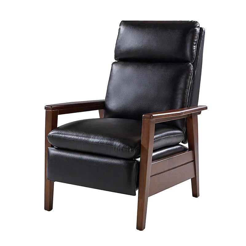 Rainer Timeless Elegance Faux Leather Solid Wood Recliner