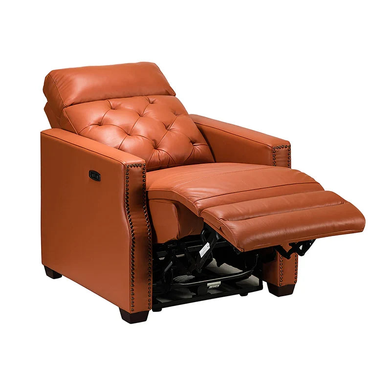 Carlota 31.5" Wide Genuine Leather Power Recliner