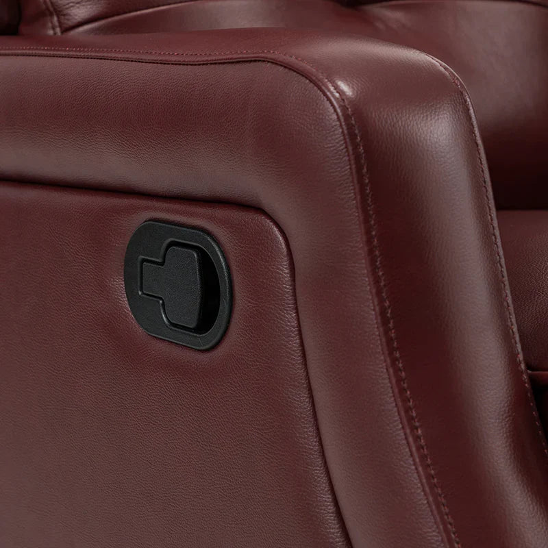 Benito 28.74" Wide Genuine Leather Swivel Rocker Recliner