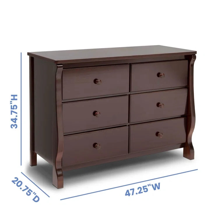 Universal Double Dresser -Made of Solid Woods