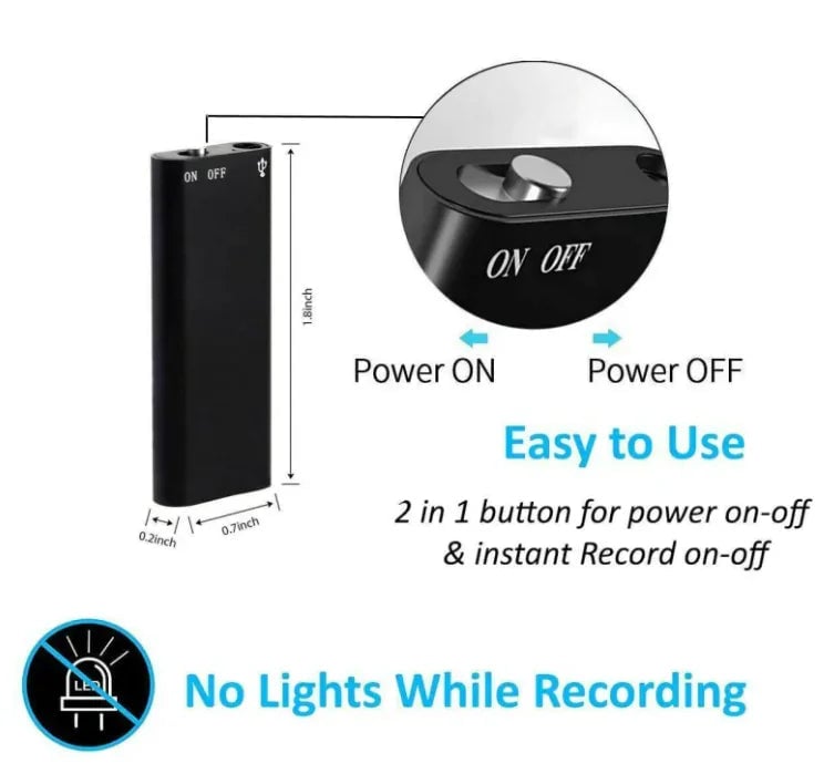 🔥 Mini Voice Recorder – Smart Sound Capture, Compact & Easy to Use, Long Battery Life 🔋