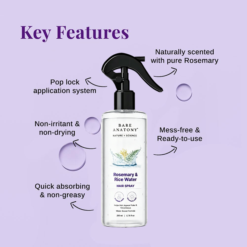 Nature X Science Rosemary & Rice Water Hair Spray🌿