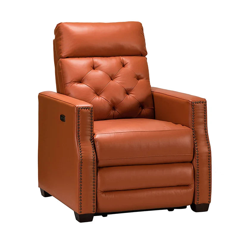 Carlota 31.5" Wide Genuine Leather Power Recliner
