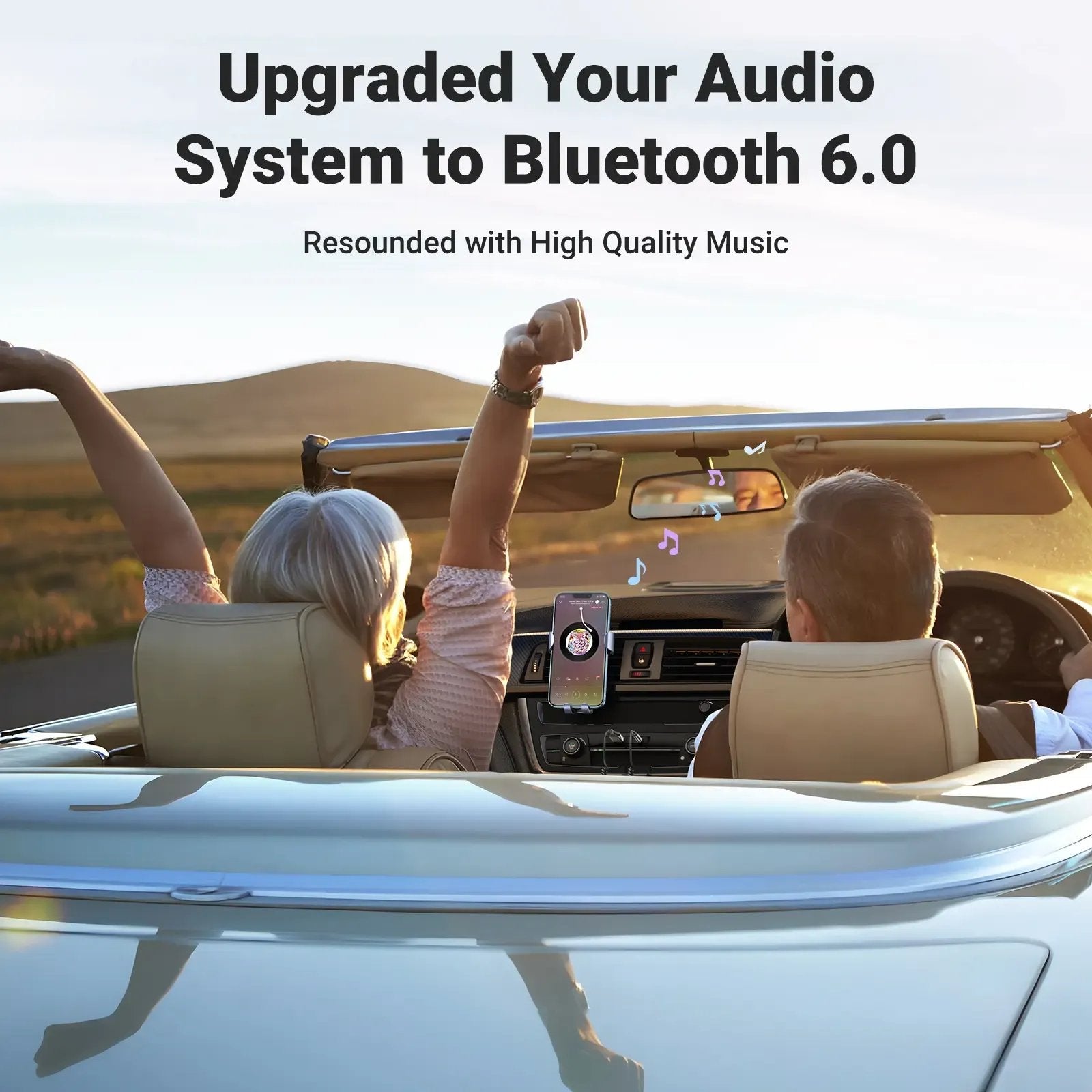 Upgrade Your Drive Instantly – Bluetooth 6.0 AUX Wireless Audio Receiver with Hands-Free Calling