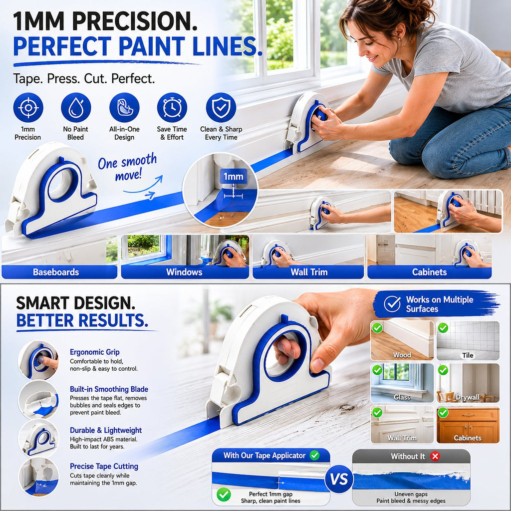 High-efficiency Painter Masking Tape Applicator